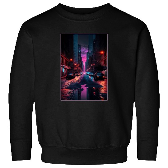 New York Vaporwave Aesthetic Retro Style Love NY Sweatshirts