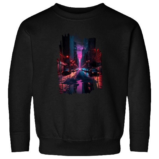 New York Vaporwave Aesthetic Retro Style Love NY Sweatshirts