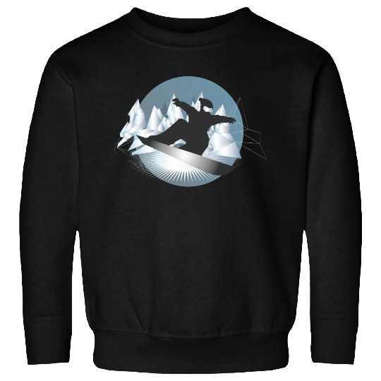 Snowboarding in the mountains for snowboarders Sweatshirts