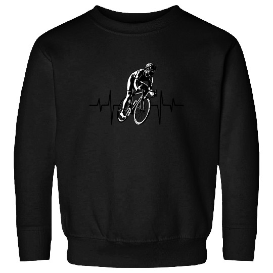Cycling Heartbeat, Racing lover, Bicycle Line Bike Sweatshirts