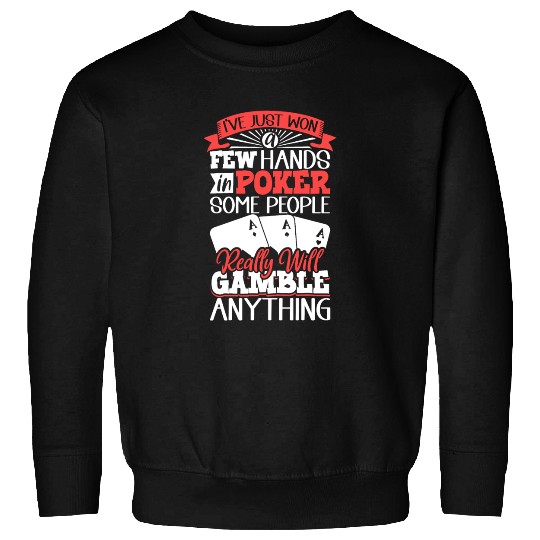 Poker Casino Poker Player Gambling Roulette Gift Sweatshirts