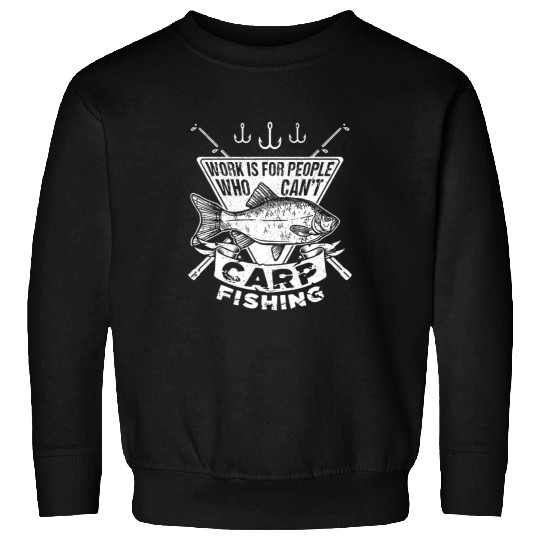 Carp Fishing For Men Funny Catfish And Carpcasting Sweatshirts