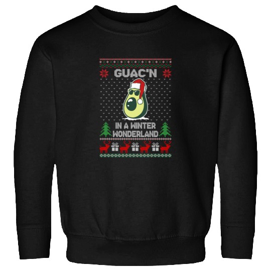 Guac'n In A Winter Wonderland Funny Christmas Sweatshirts