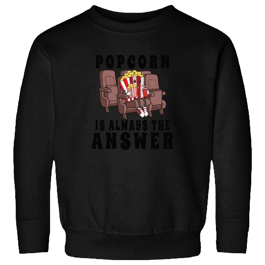 Movie Watching Cinema Popcorn Binge Watching Sweatshirts