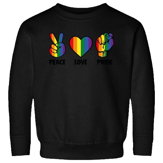 Peace Love Pride Sweatshirts