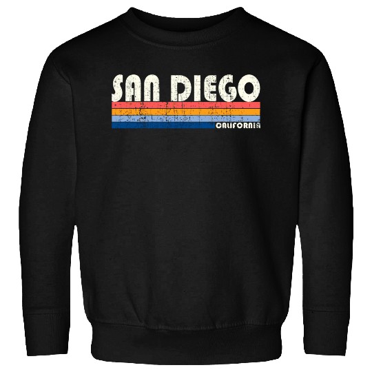 Vintage 70S 80S Style San Diego Ca Sweatshirts