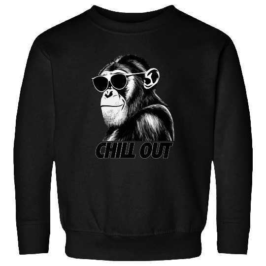 Chimpanzee chill out Sweatshirts