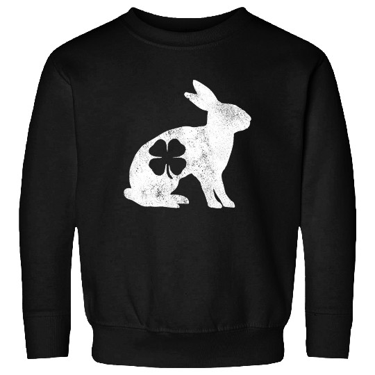St Patrick's Day Rabbit Bunny Irish Green Shamrock Sweatshirts