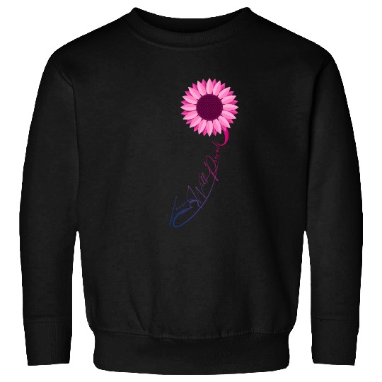 Love Will Prevail Bisexual Sunflower Bi Pride Sweatshirts