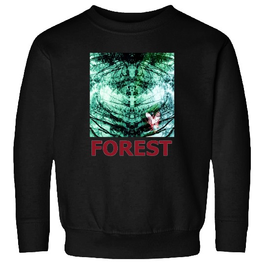 Green forest mandala red Sweatshirts