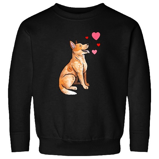 Dog Love with Heart Sweatshirts