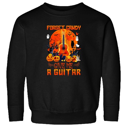 Guitar Halloween Candy Sweatshirts