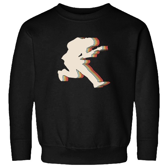 Rock and Roll Retro Guitar Player Guitarist Sweatshirts