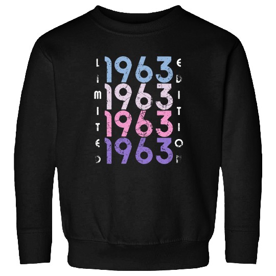 60 Years Vintage 1963 Retro 60th Birthday Sweatshirts