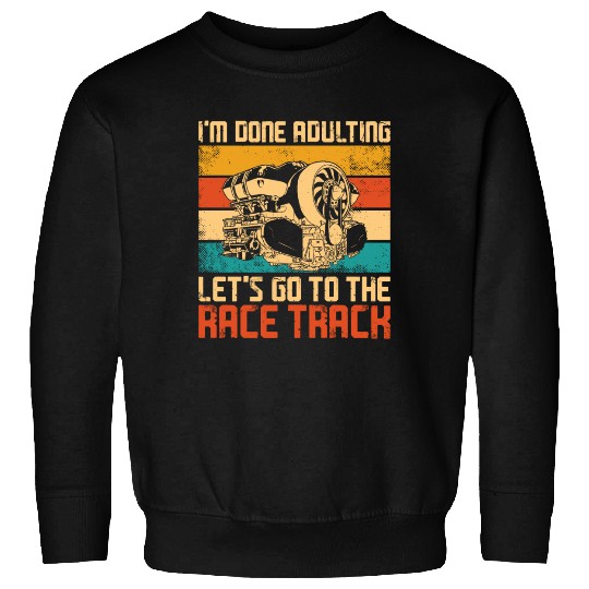 Drag Racing Race Car Retro Vintage Sweatshirts
