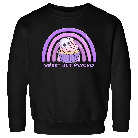 Chibi Skeleton skull sweet but psycho raindow cupc Sweatshirts