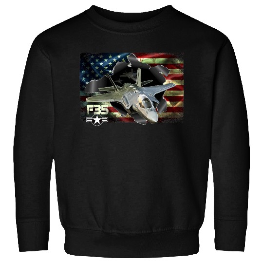 F 35 Lightning Air Force Military Veteran Pride US Sweatshirts