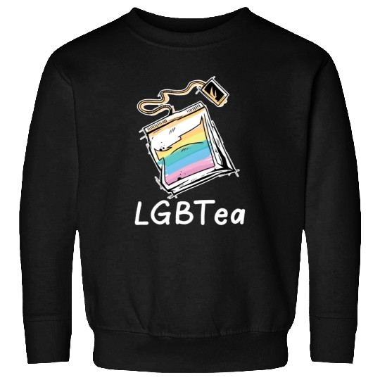 Cute LGBTea Funny Teabag Rainbow Aesthetic Pride M Sweatshirts