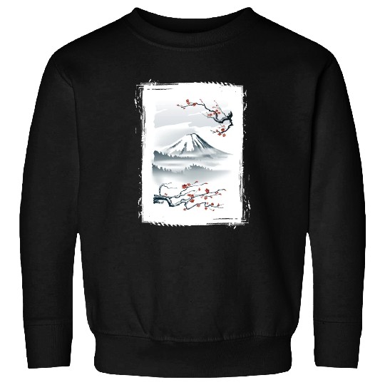 Fuji Cherry Blossom Cherry Tree Japan Sweatshirts