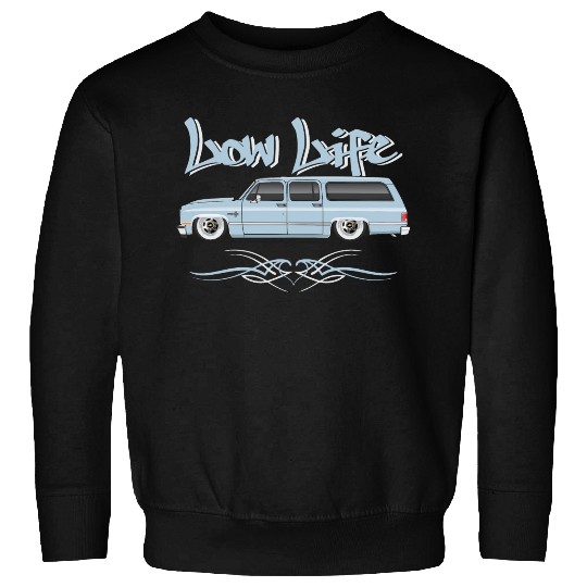 low life Light Blue Sweatshirts