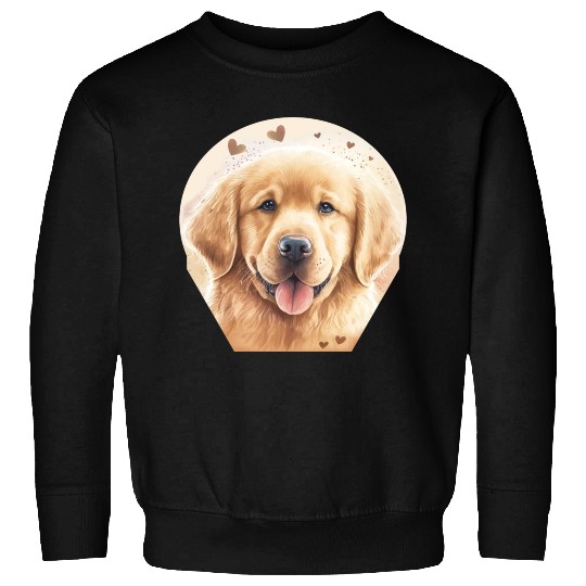Golden Retriever Cute Flat-coated Retriever Golden Sweatshirts