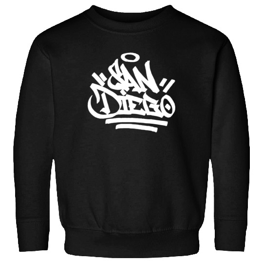 San Diego City Graffiti Street Art Handstyle USA H Sweatshirts