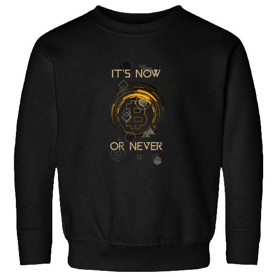Bitcoin Trader Start Now Or Never Cryptocurrency T Sweatshirts