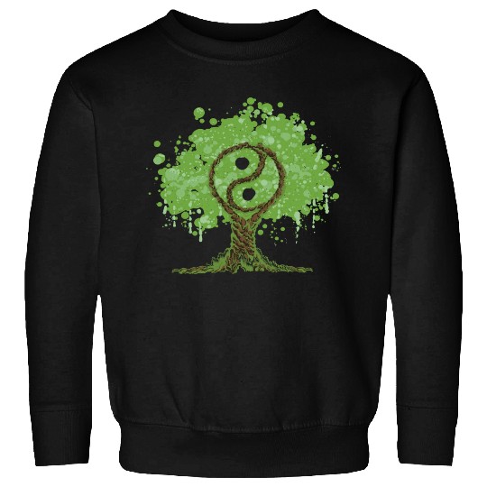 Ying Yang Tree of Life Sweatshirts