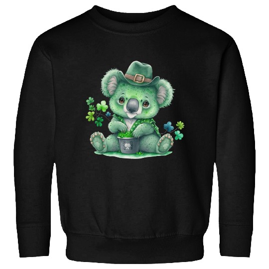 St Patrick's Day Irish Funny Koala Saint Patrick Sweatshirts
