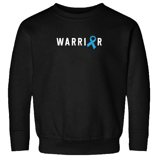 Prostate Cancer Warrior Light Blue Ribbon Dad Sweatshirts