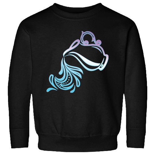 Aquarius Zodiac Air Sign Water Bearer Logo Sweatshirts