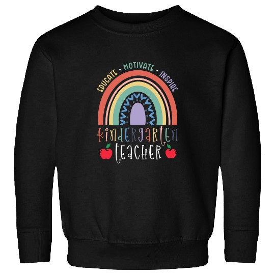 Educate Motivate Inspire Kindergarten Teacher Sweatshirts