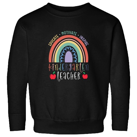 Educate Motivate Inspire Kindergarten Teacher Sweatshirts