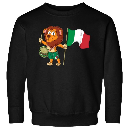 Lion with the Italy flag Sweatshirts