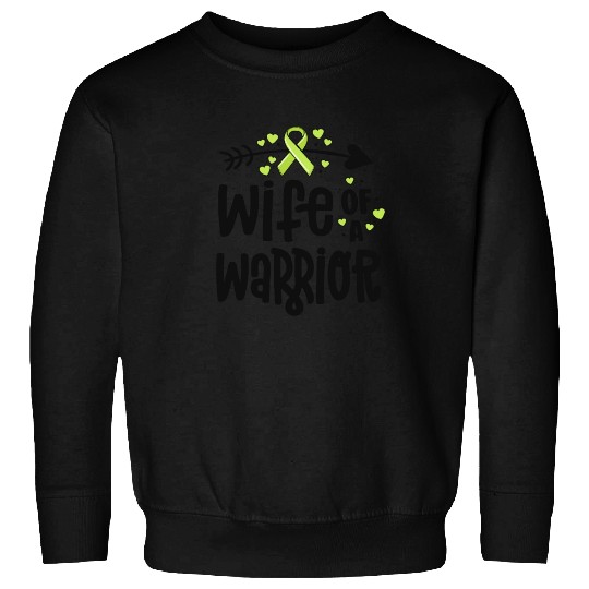 Wife Of A Warrior Lymphoma Cancer Awareness Sweatshirts