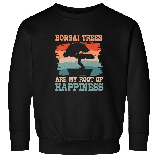 Bonsai Tree Root Of Happiness Sweatshirts
