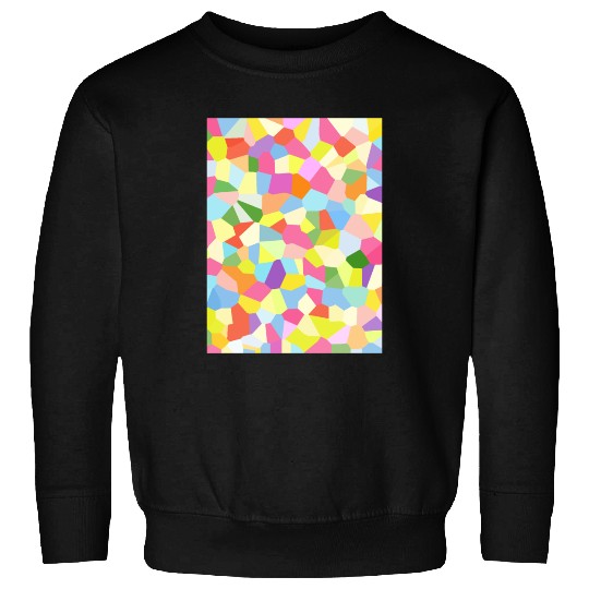 Bright Colored Crystals. Crystal Pattern Sweatshirts