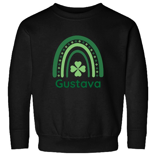Gustava Clover Charm Boho Rainbow Sweatshirts