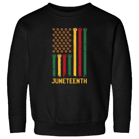 US Flag Juneteenth Sweatshirts