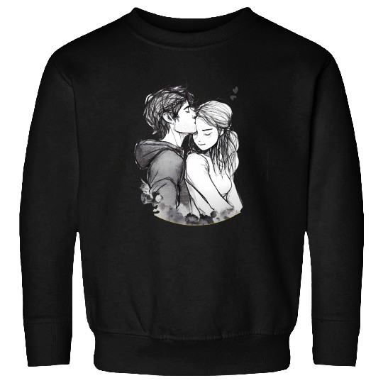 Romantic couple embrace lovingly ink Sweatshirts