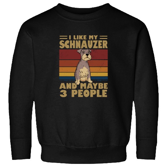 I Like My Schnauzer And Maybe 3 People Sweatshirts