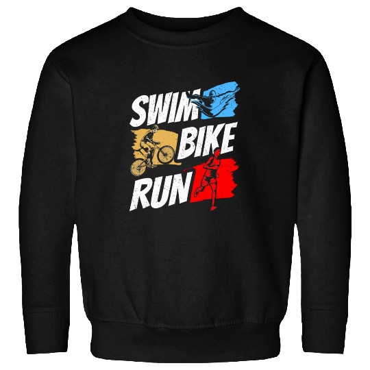 Swim Bike Run Triathlete Triathlon Triathlons Sweatshirts