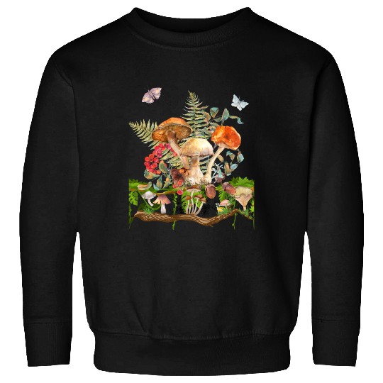 Watercolor Mushrooms Sweatshirts