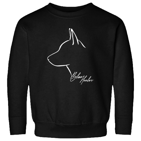 Funny Blue Heeler Profile dog mom Sweatshirts