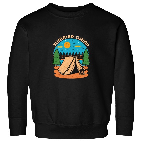 Happy Summer Camp Camping Lover FunnyT-Sweatshirts