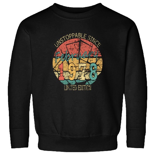 1978 Born Vintage Rose Gift Sweatshirts