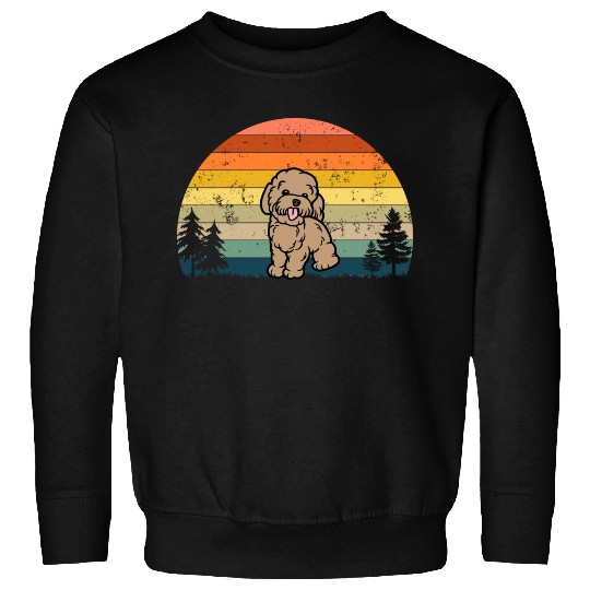 Cute Poodle Dog Breed Retro Vintage Poodle Sweatshirts