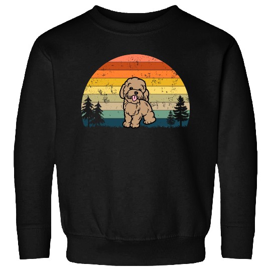 Cute Poodle Dog Breed Retro Vintage Poodle Sweatshirts