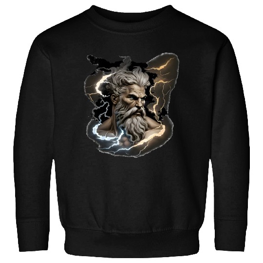 Zeus - A Colorful Tribute to the Greek God of Sky Sweatshirts