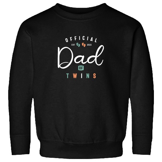 Dad of Twins Funny New Daddy To Be Expecting 2023 Sweatshirts